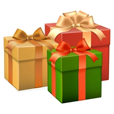Christmas Decoration Gift Boxes Sticker